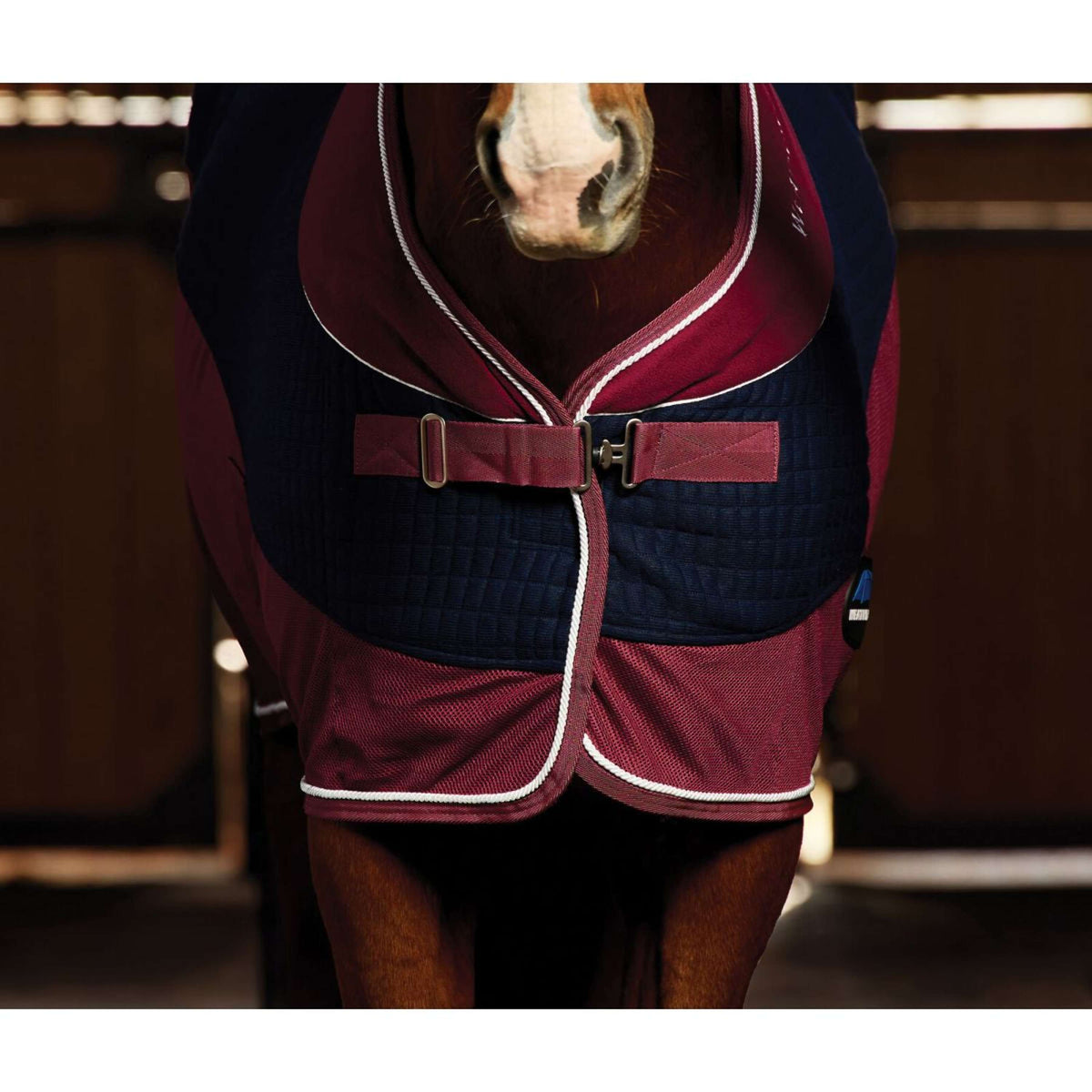 WeatherBeeta Couverture Polaire Thermo-Air Standard Neck Marine/Bordeaux