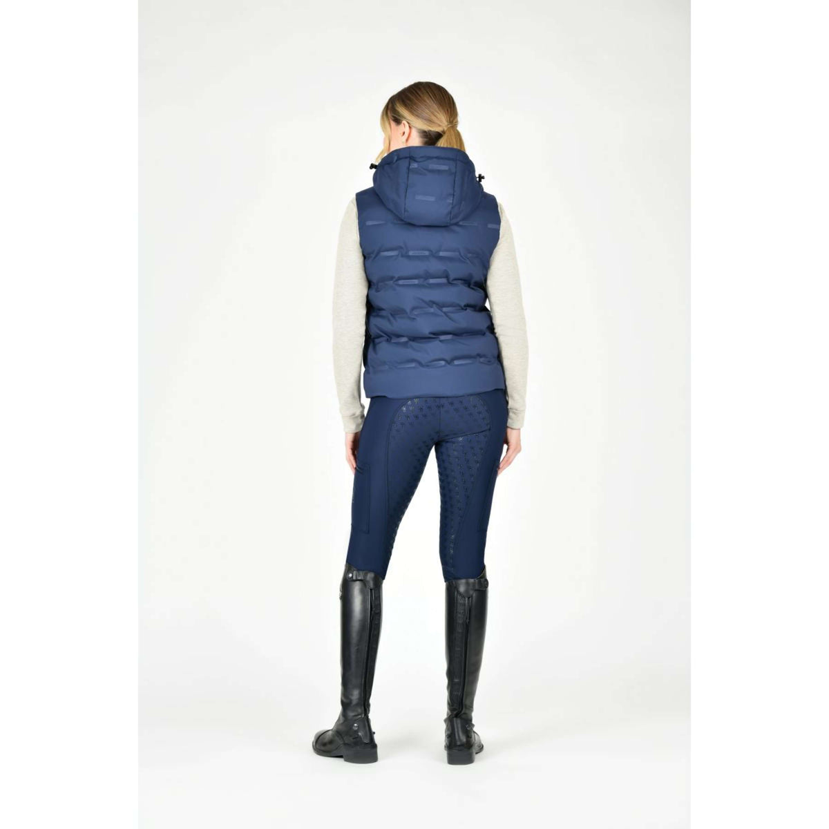 Weatherbeeta Gilet Sans Manches Hapur Heat Seal Quilted Navy Iris