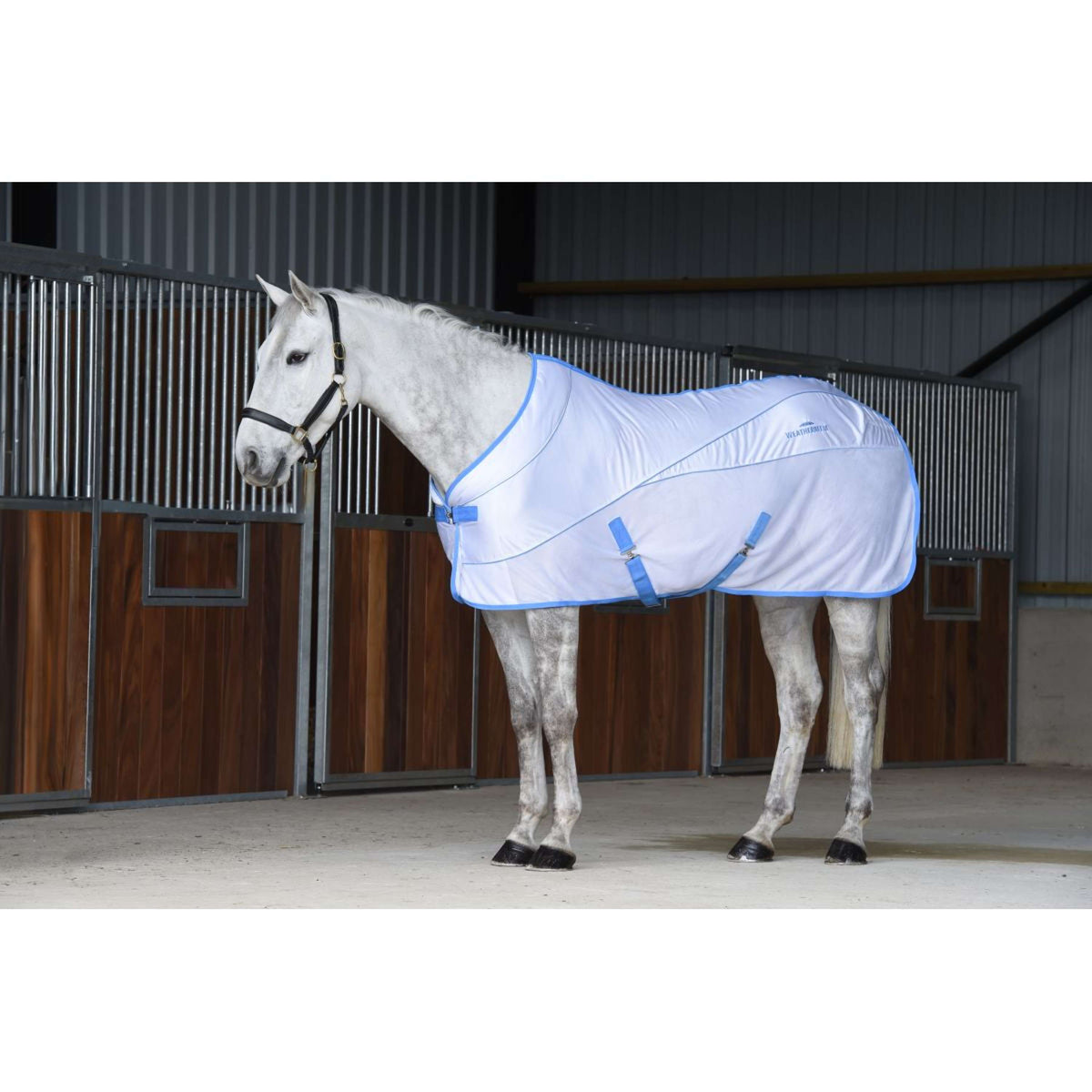 Weatherbeeta Couvertures Anti-Transpiration Air-Tec Cooler Standard Neck Blanc/Bleu