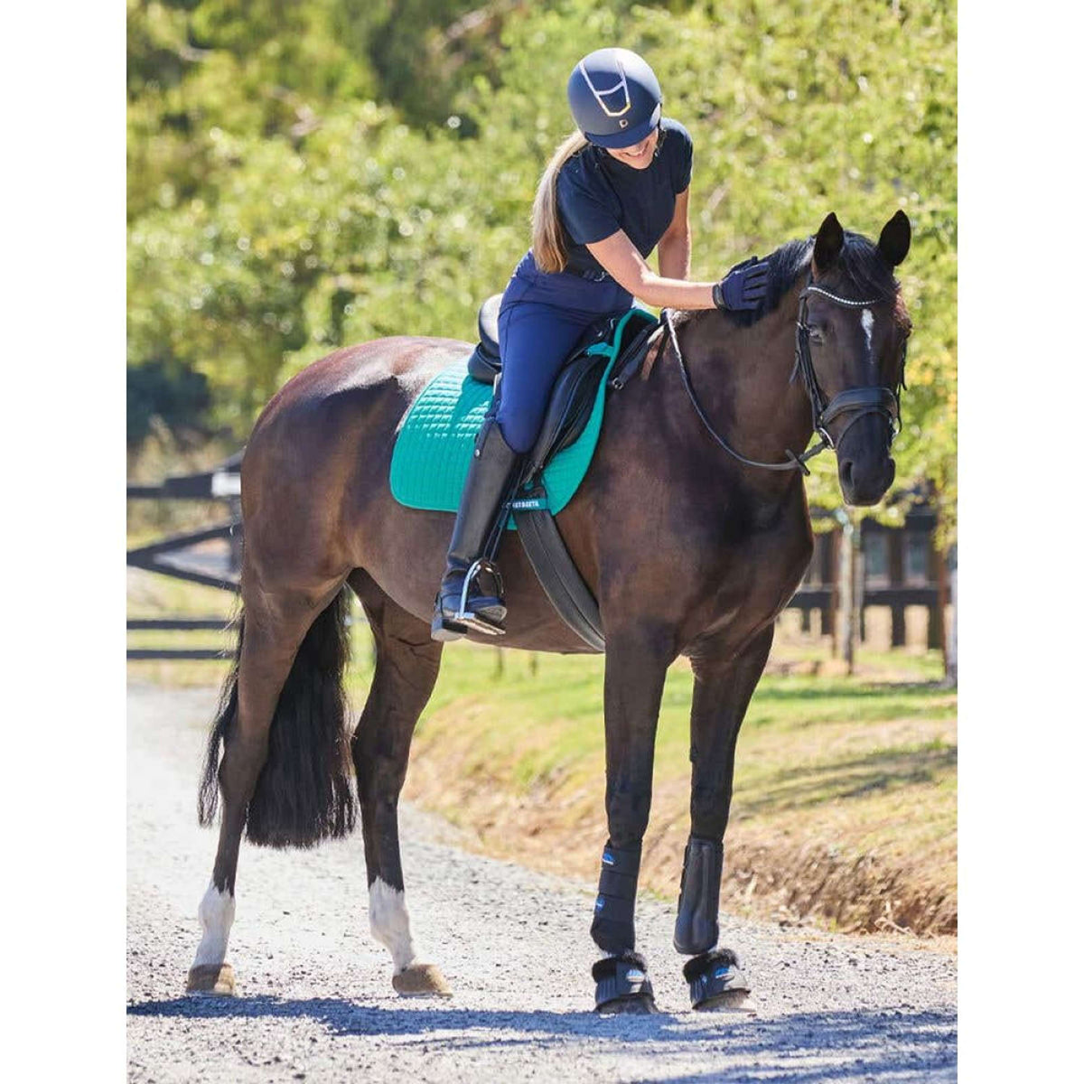 WeatherBeeta Tapis de Selle Prime Air-Tec Polyvalent Turquoise foncé