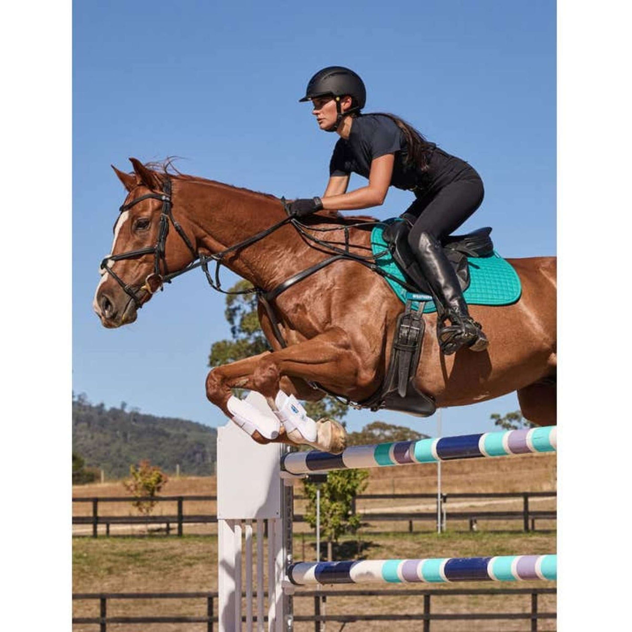 WeatherBeeta Tapis de Selle Prime Air-Tec de Saut Turquoise foncé WeatherBeeta Tapis de Selle Prime Air-Tec de Saut Turquoise foncé