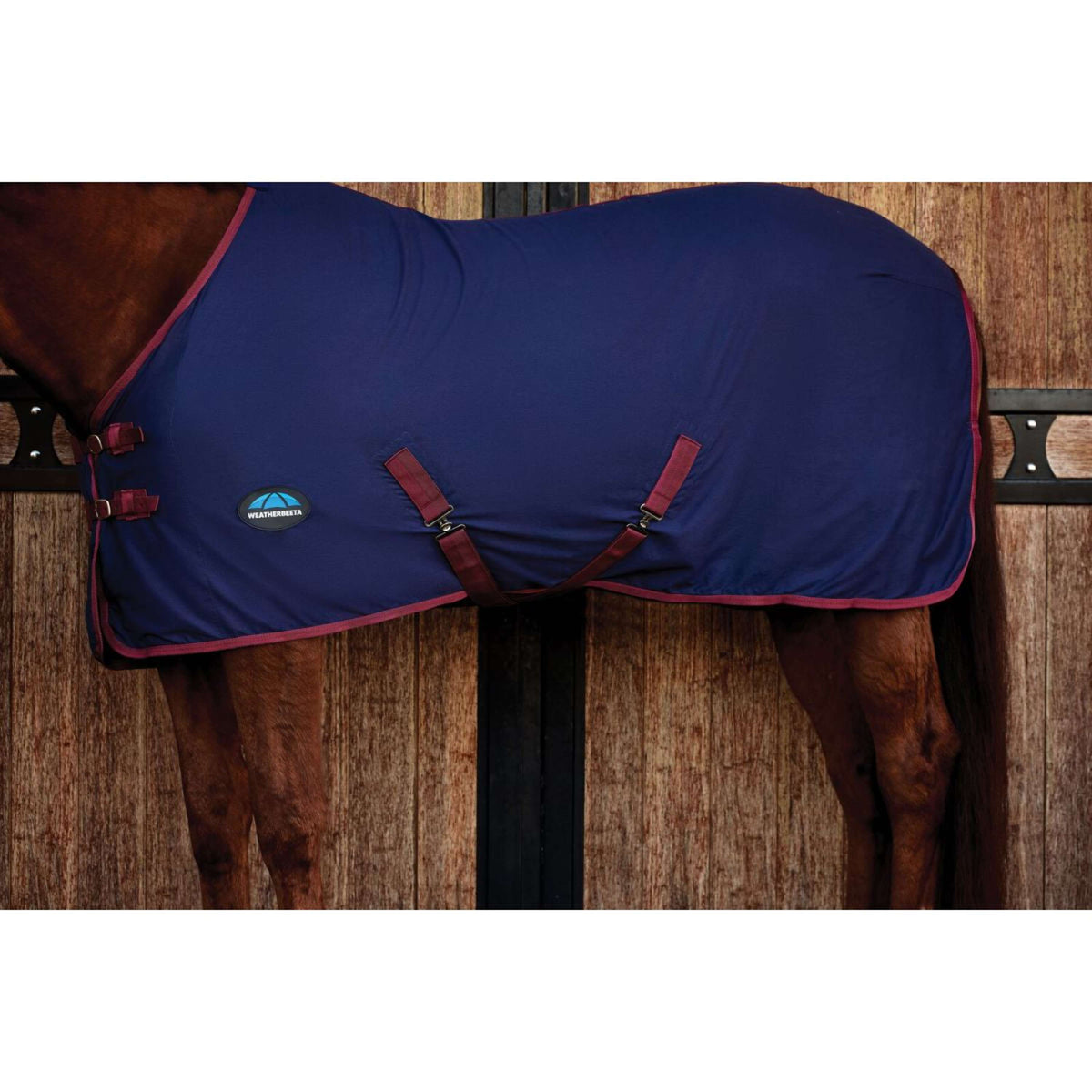 WeatherBeeta Chemise Rafraîchissante Cotton Sheet Standard Neck Marine/Bordeaux