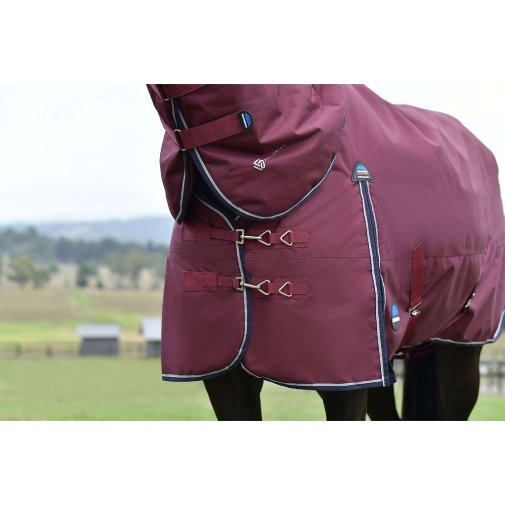 WeatherBeeta ComFiTec Essential Turnout Detach-A-Neck 220g Bourgogne/Marine