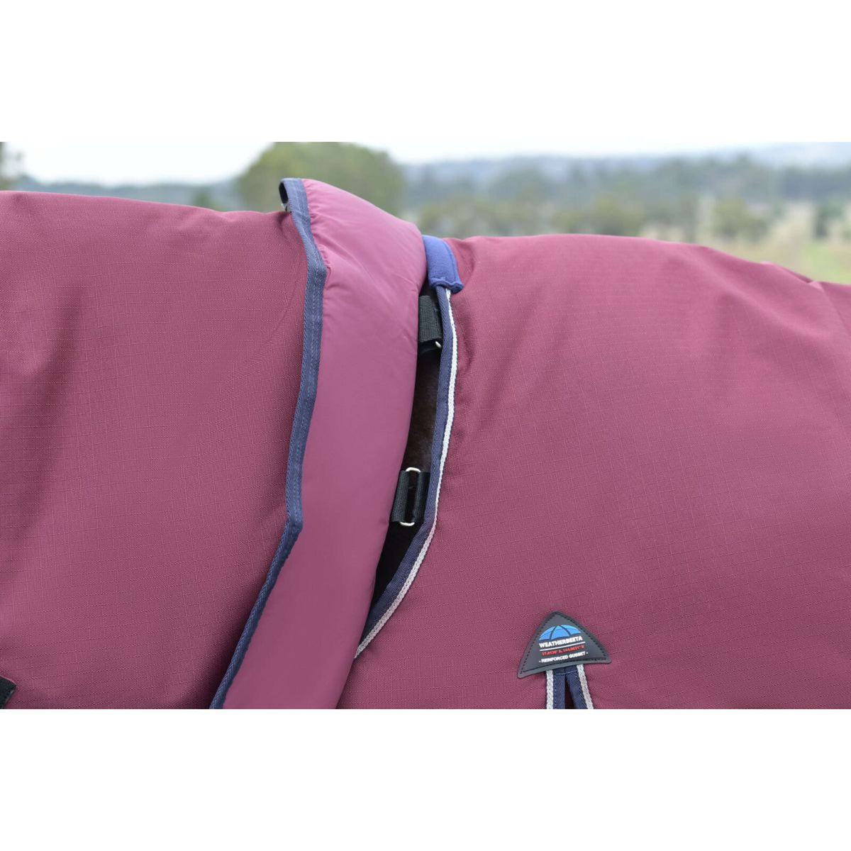 WeatherBeeta ComFiTec Essential Turnout Detach-A-Neck 50g Bourgogne/Marine