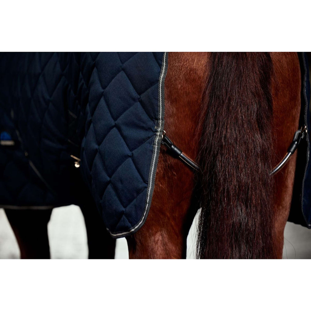 WeatherBeeta Couverture d'Écurie ComFiTec 100D Diamond Quilt Detach-A-Neck 220g Navy/Charcoal