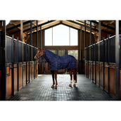 WeatherBeeta Couverture d'Écurie ComFiTec PP Channel Quilt Detach-A-Neck 220g Navy/Charcoal
