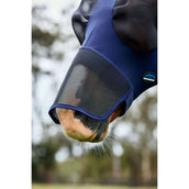 WeatherBeeta Masque Anti-Mouches ComFiTec Luxe Stretch avec Oreilles et Nez Marin/Noir