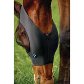 WeatherBeeta Masque Anti-Mouches ComFiTec Deluxe Stretch avec Oreilles Noir/Noir