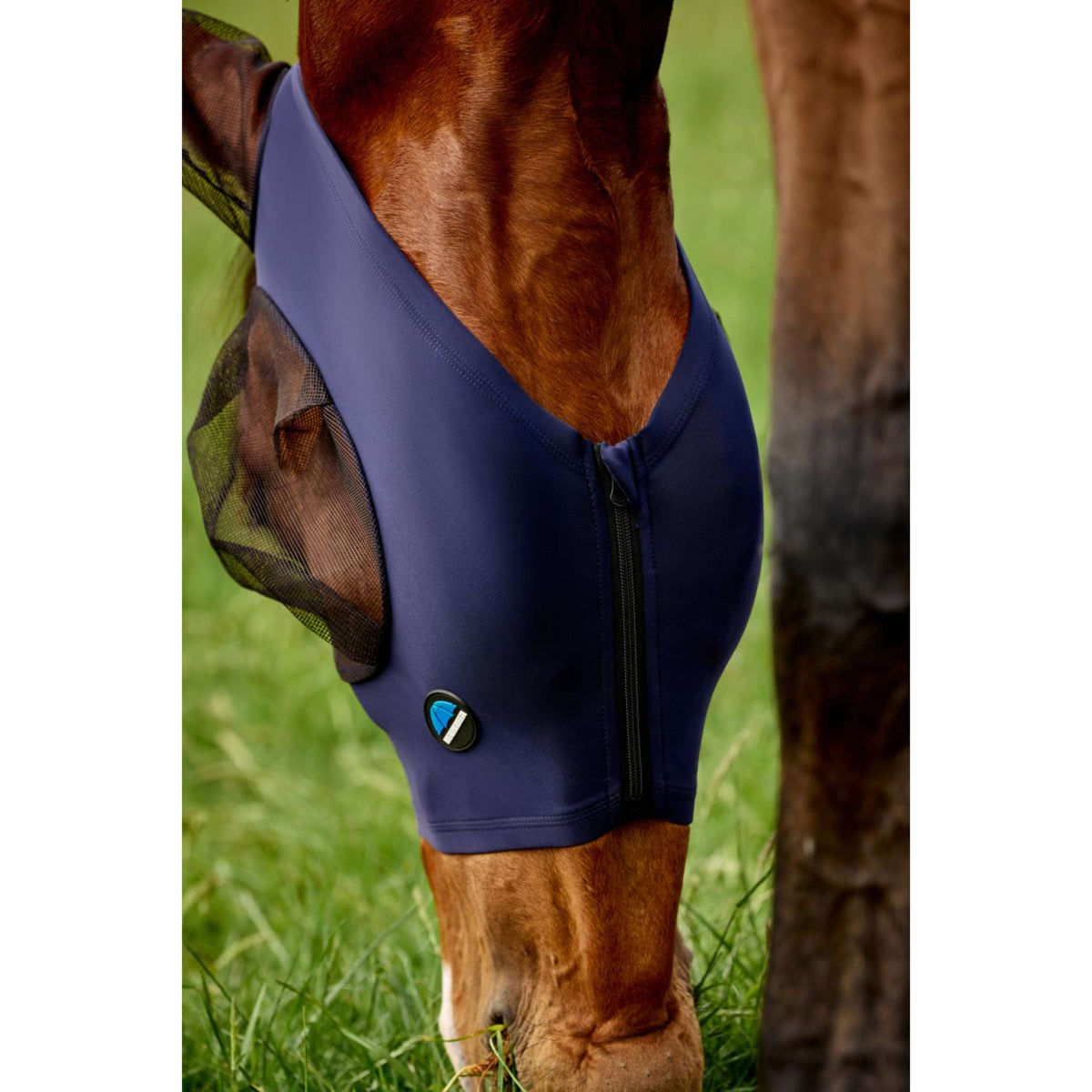 WeatherBeeta Masque Anti-Mouches ComFiTec Deluxe Stretch avec Oreilles Marin/Noir
