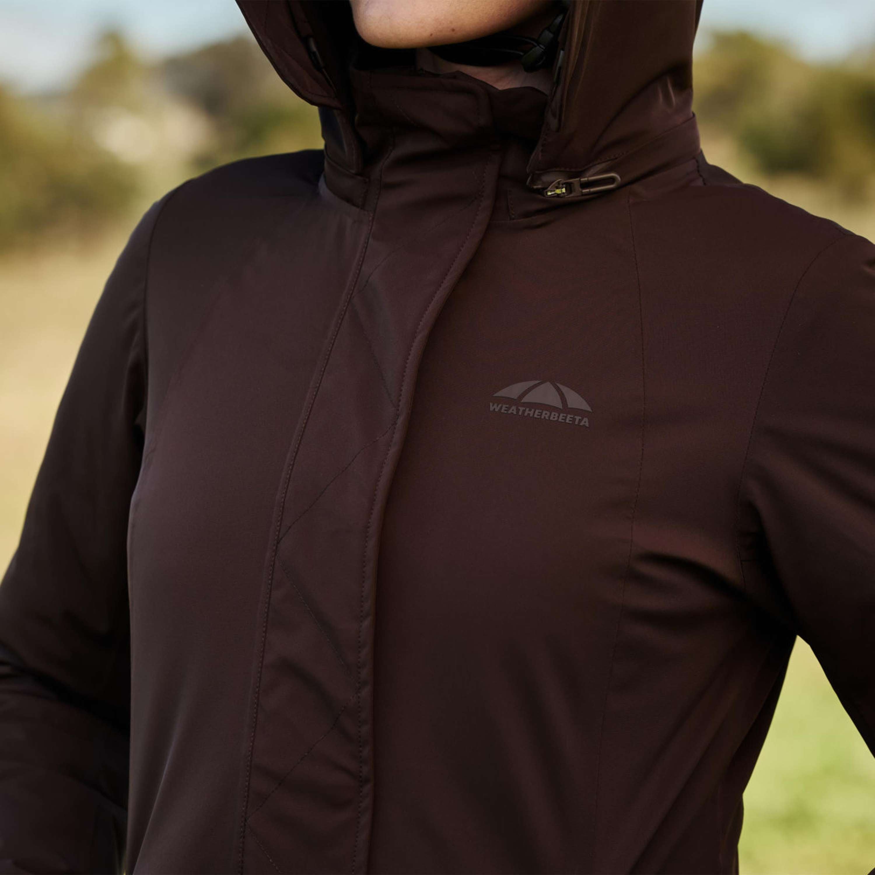 WeatherBeeta Veste Longue Protect Waterproof Insulated Longline Espresso