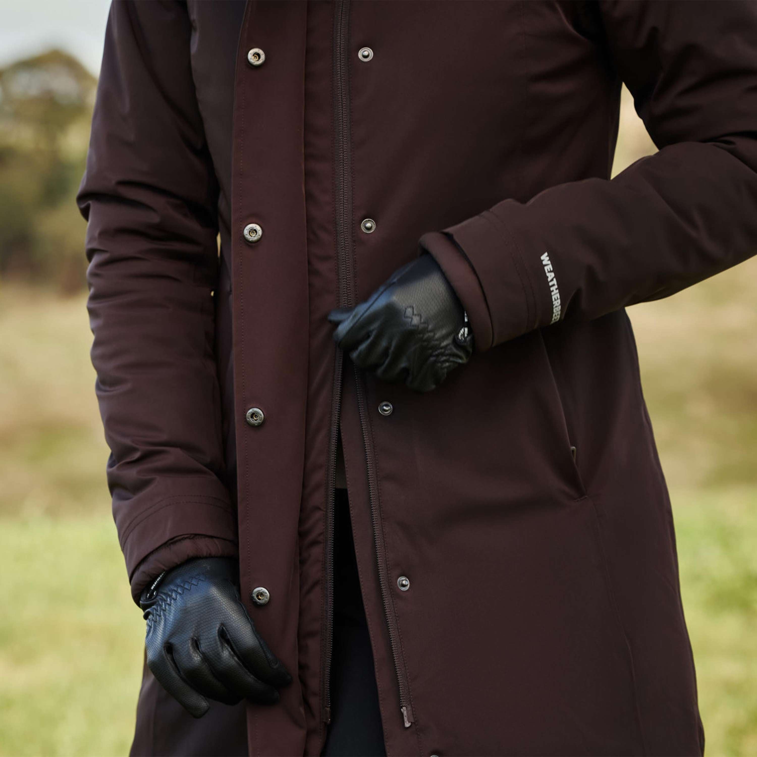 WeatherBeeta Veste Longue Protect Waterproof Insulated Longline Espresso