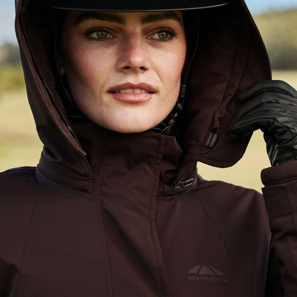 WeatherBeeta Veste Longue Protect Waterproof Insulated Longline Espresso