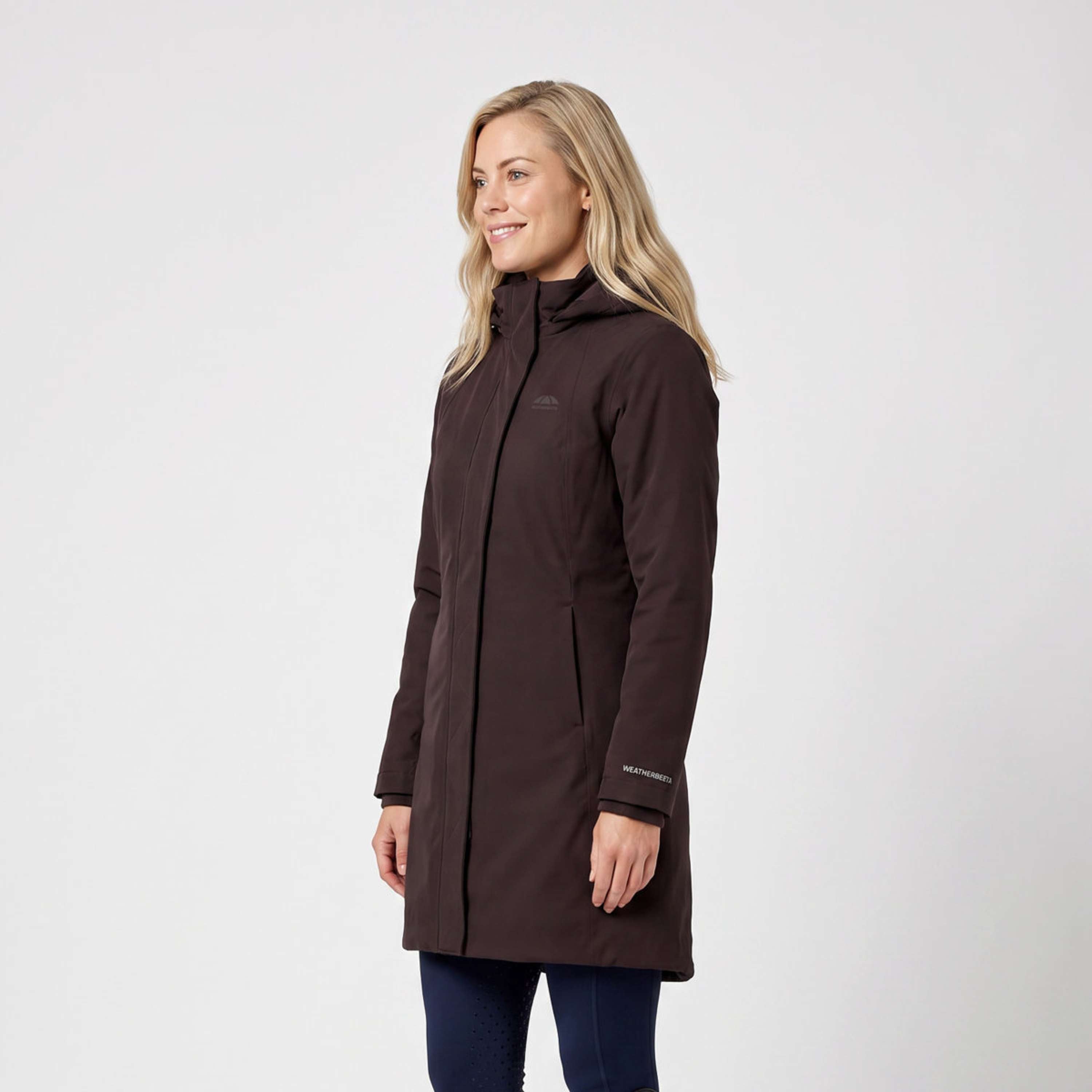 WeatherBeeta Veste Longue Protect Waterproof Insulated Longline Espresso