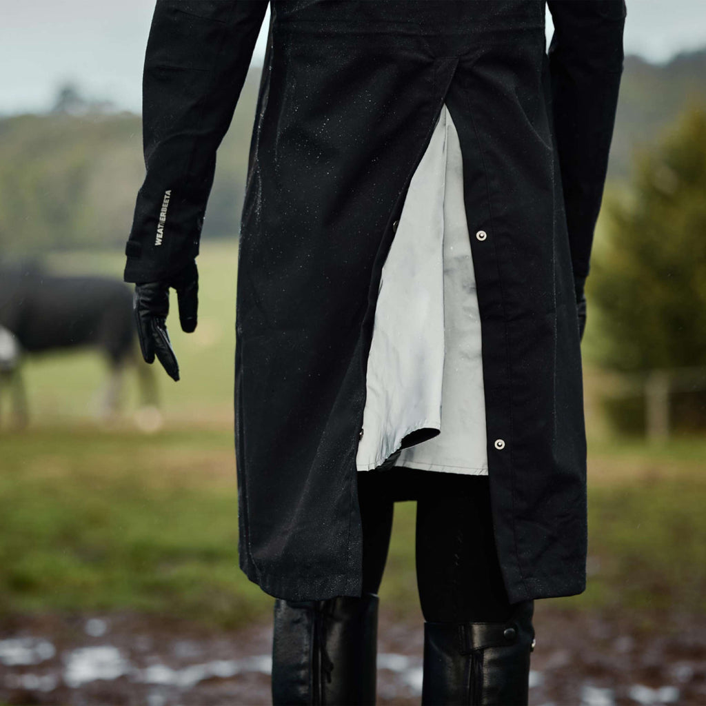 WeatherBeeta Veste Longue Windbreaker Reflective Longline Noir