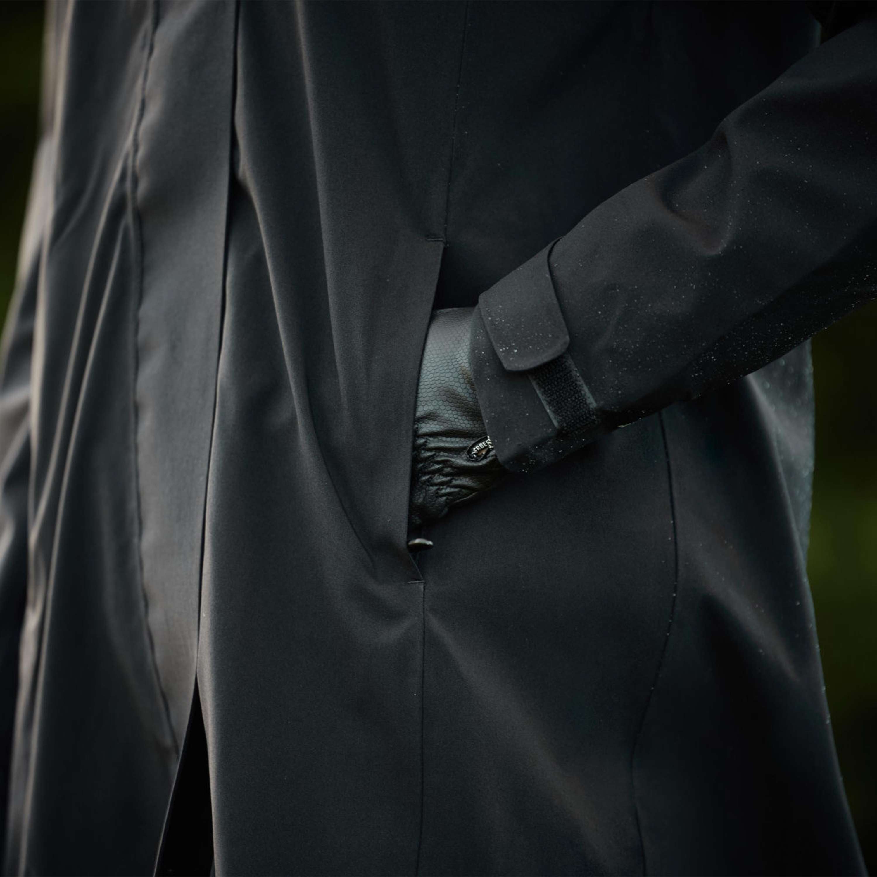 WeatherBeeta Veste Longue Windbreaker Reflective Longline Noir