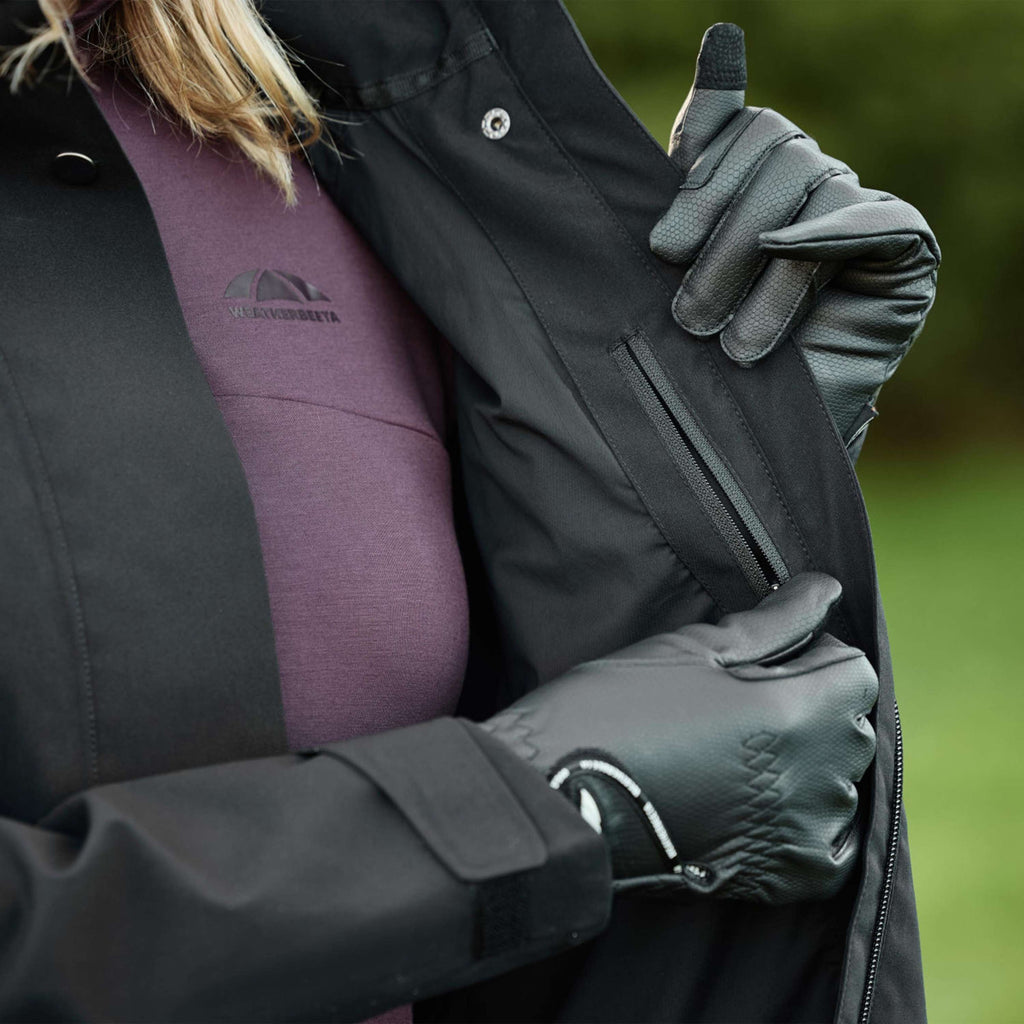 WeatherBeeta Veste Longue Windbreaker Reflective Longline Noir