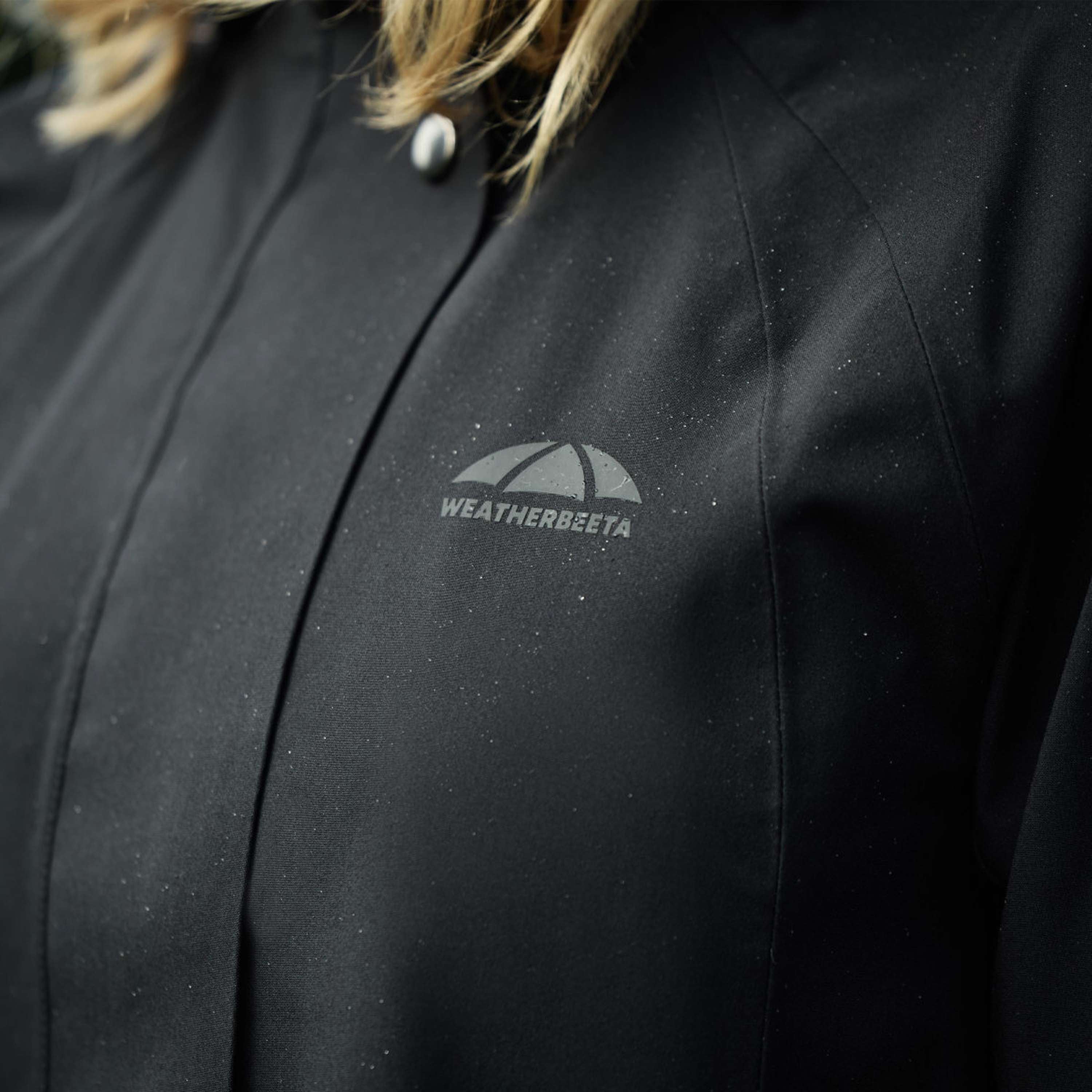 WeatherBeeta Veste Longue Windbreaker Reflective Longline Noir