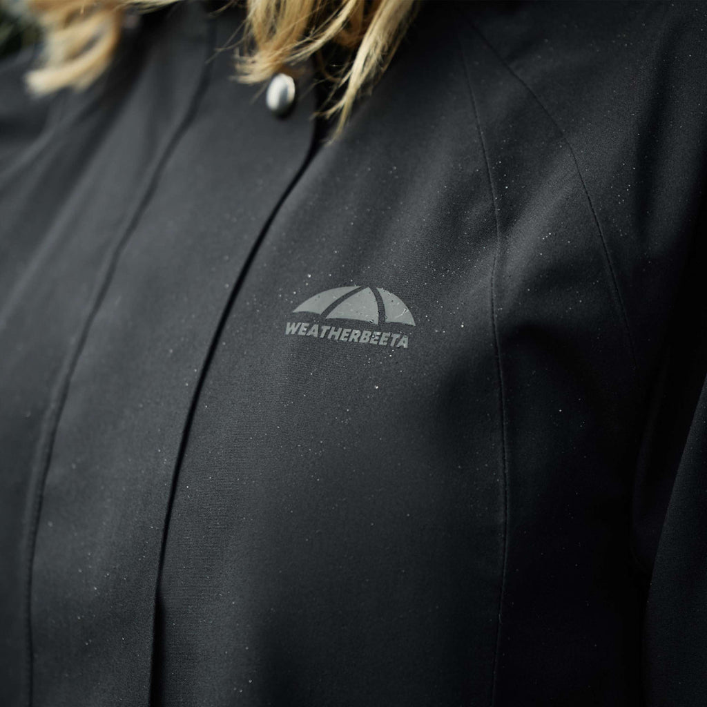 WeatherBeeta Veste Longue Windbreaker Reflective Longline Noir