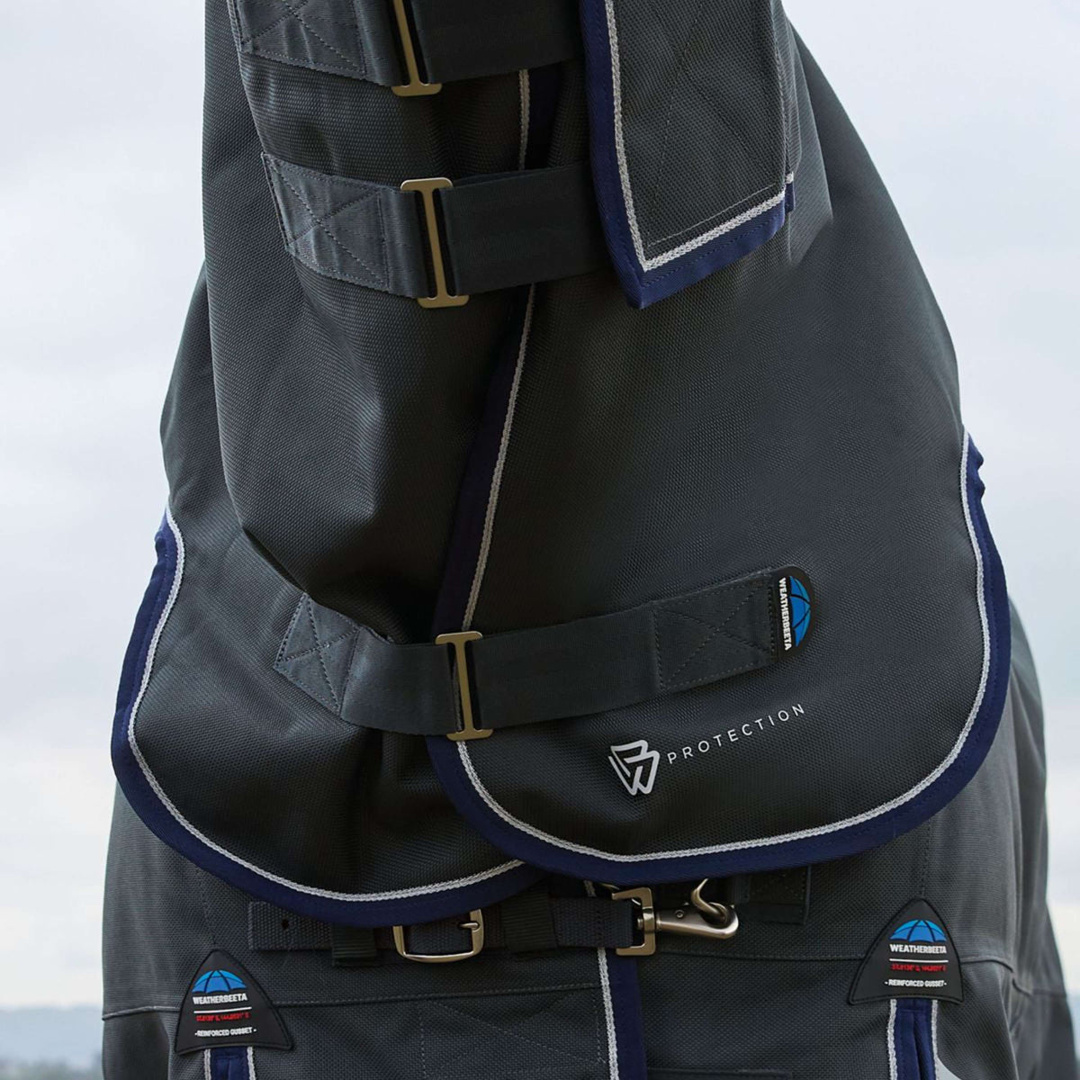 WeatherBeeta ComFiTec Ultra Turnout Neck Cover 220g Charbon