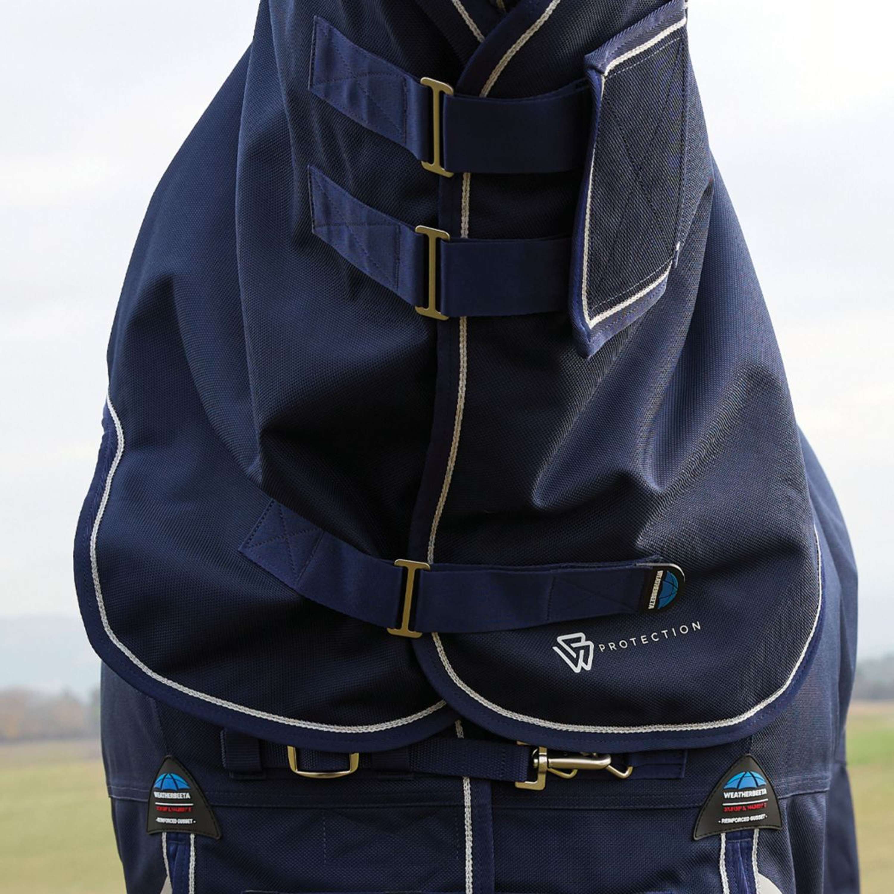 WeatherBeeta ComFiTec Ultra Turnout Neck Cover 220g Marine