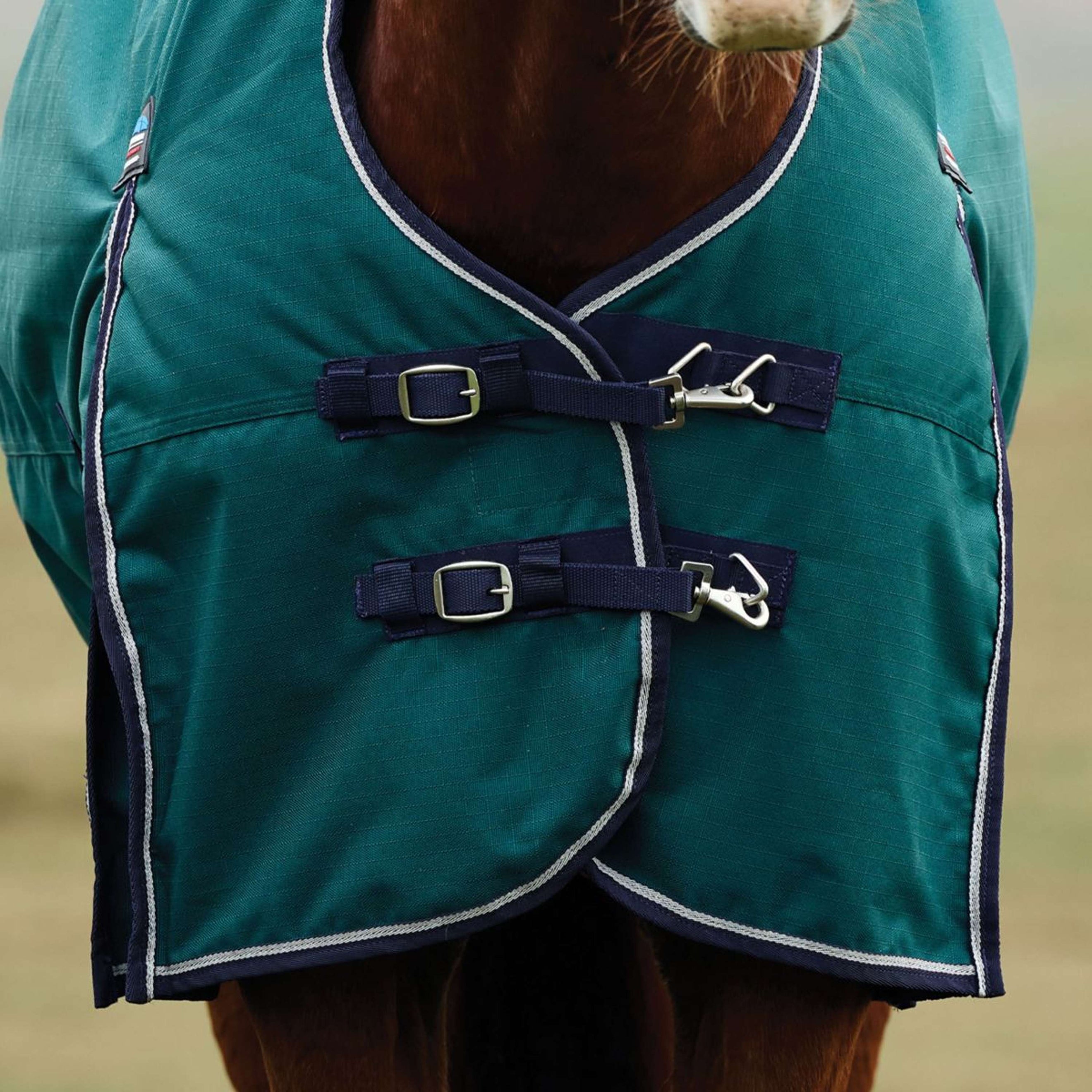 WeatherBeeta ComFiTec Plus Dynamic Turnout High Neck 0g Forest Green/Navy WeatherBeeta ComFiTec Plus Dynamic Turnout High Neck 0g Forest Green/Navy