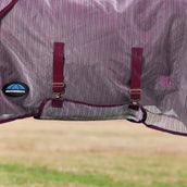 WeatherBeeta Couverture Anti-Mouches ComFiTec Ripshield Detach-A-Neck Blanc/Bordeaux