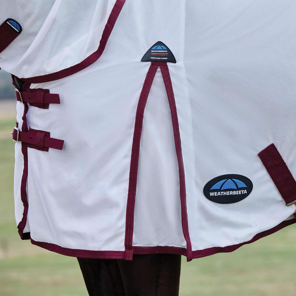 WeatherBeeta Couverture Anti-Mouches ComFiTec Essential Combo Blanc/Bordeaux