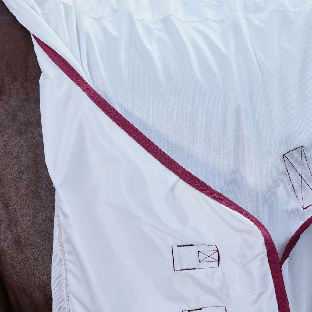 WeatherBeeta Couverture Anti-Mouches ComFiTec Essential Combo Blanc/Bordeaux