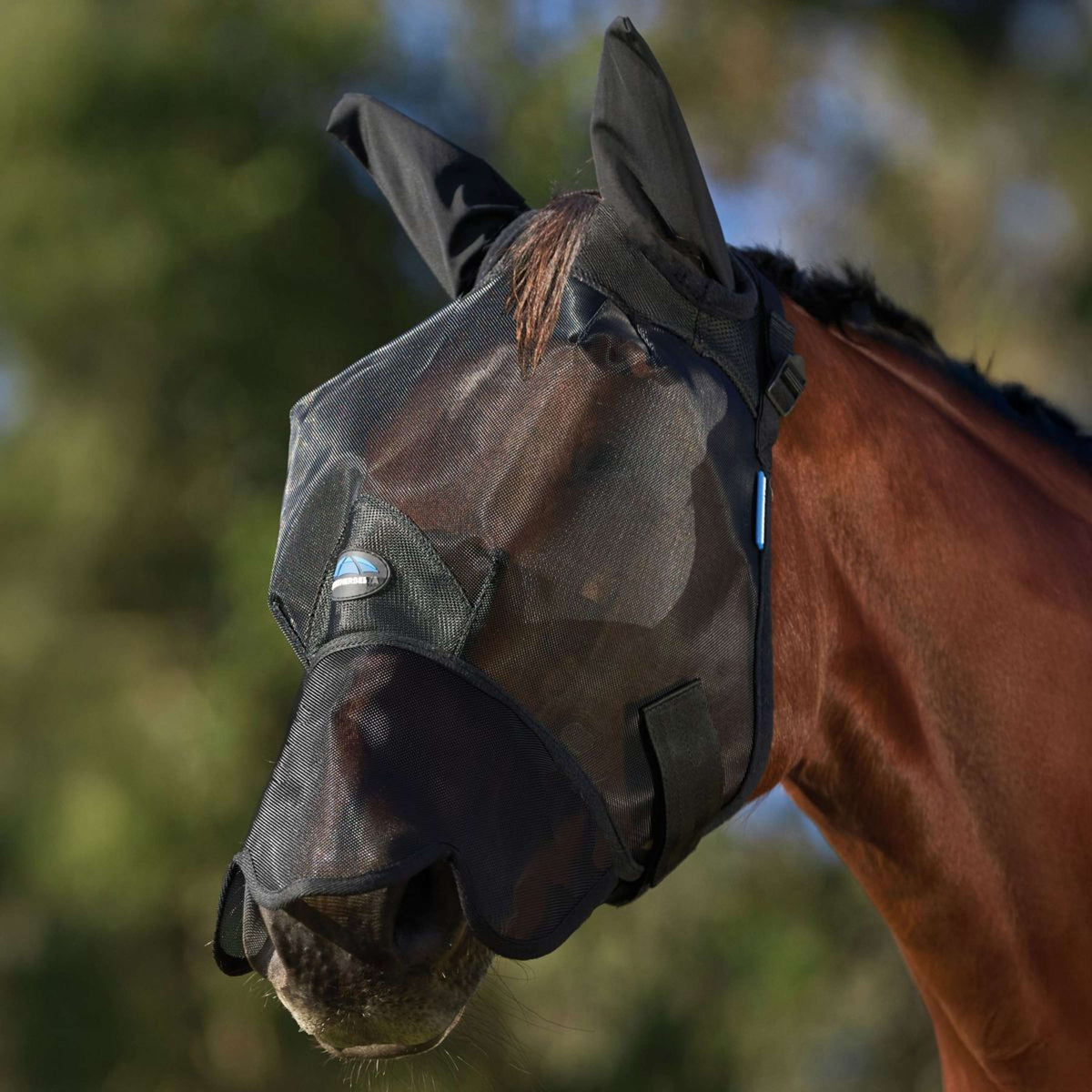 WeatherBeeta Masque Anti-Mouches ComFiTec Guard avec Oreilles et Nez Noir