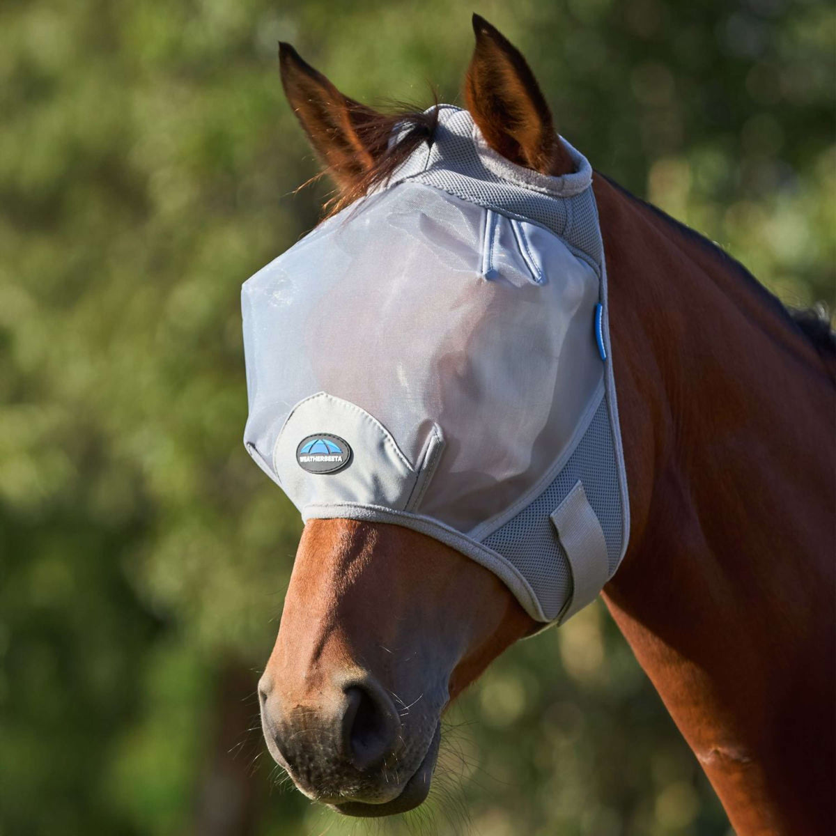 WeatherBeeta Masque Anti-Mouches ComFiTec Fine sans Oreilles Gris