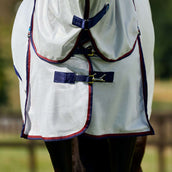 WeatherBeeta Couverture Anti-Mouches ComFiTec Airflow Detach-A-Neck Grey/Navy/Burgundy