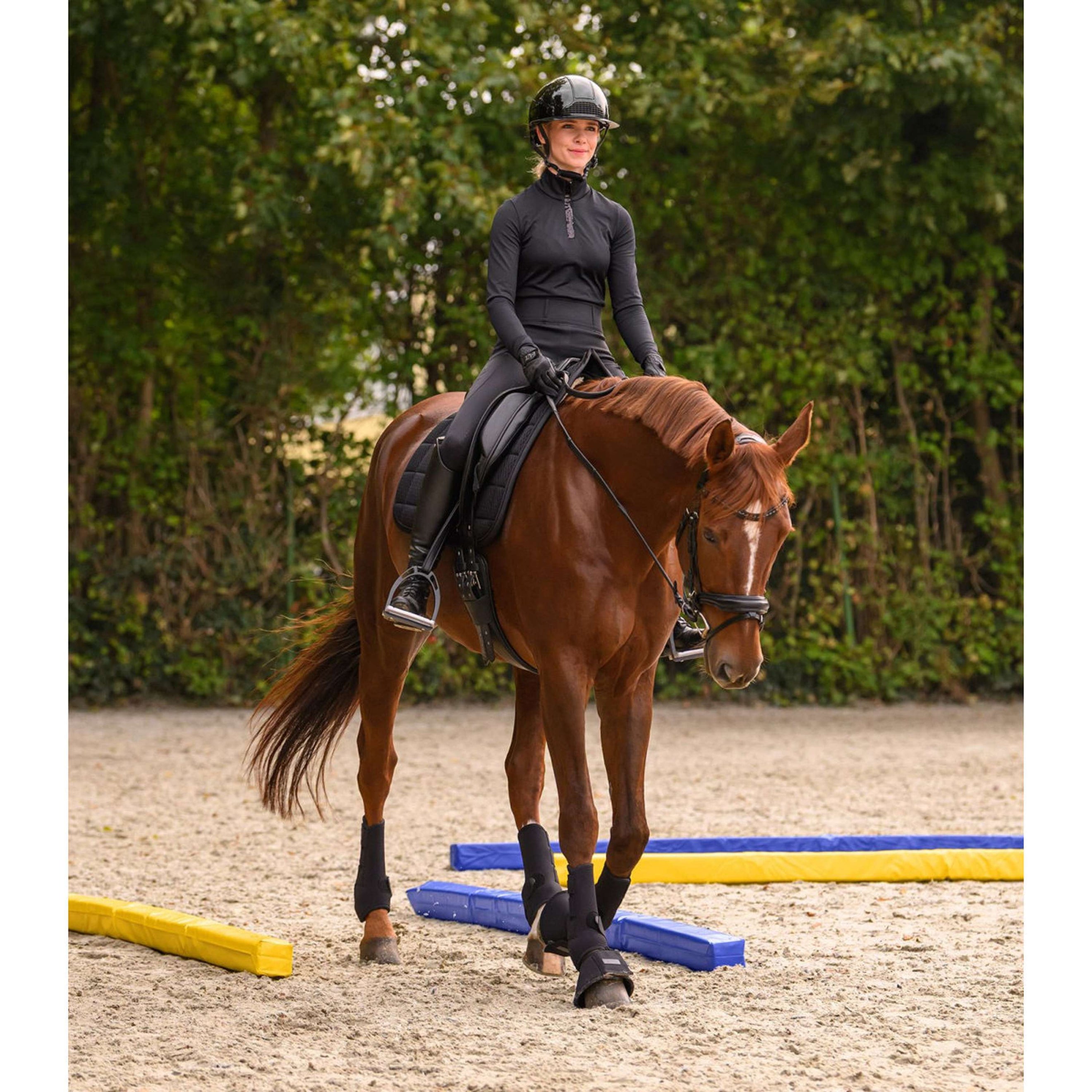 Waldhausen Poutres de fondation Jeu de 2 Bleu/Jaune