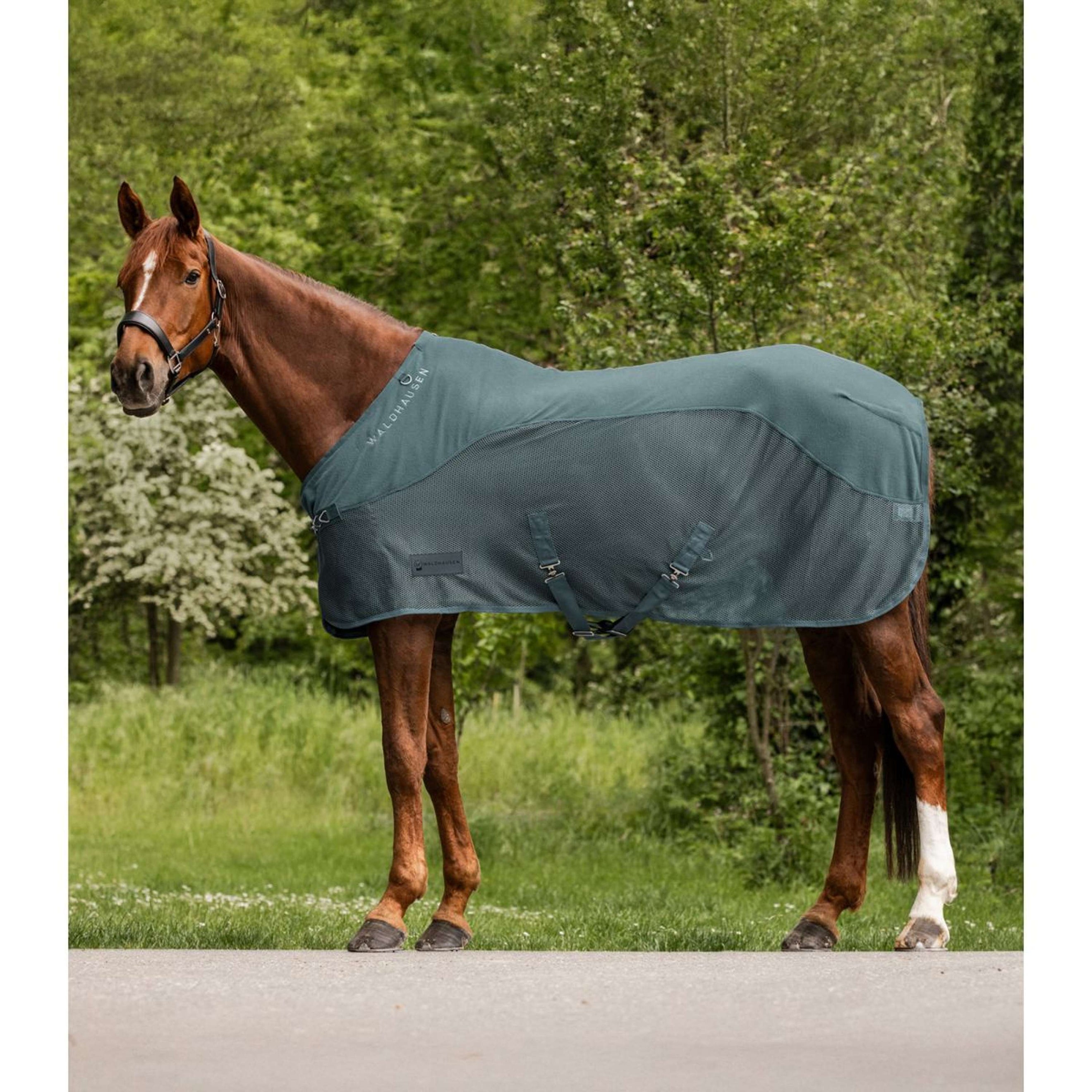 Waldhausen Couverture Anti-Mouches Fleece Comfort Pine Green Waldhausen Couverture Anti-Mouches Fleece Comfort Pine Green